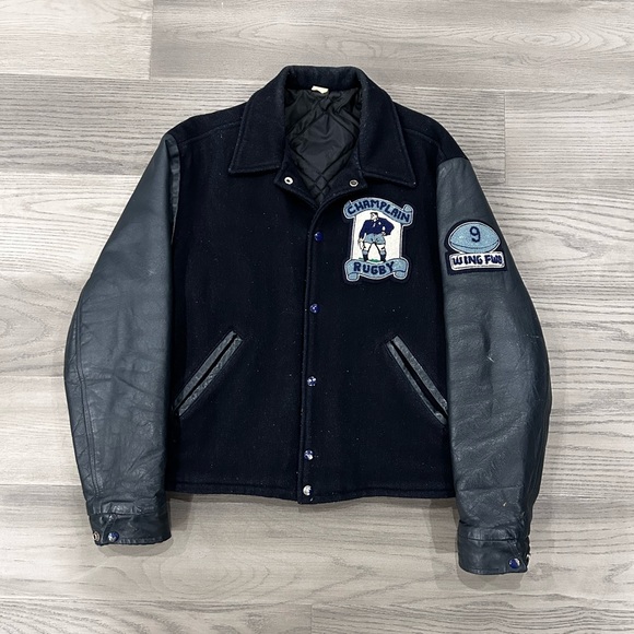 vintage champlain rugby varsity jacket - Picture 1 of 7